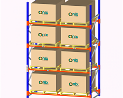 Estrutura de armazenagem porta paletes