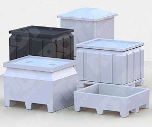 caixa pallet plástico caixa pallet plástico