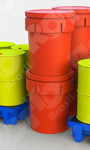 palete de contenção 4 tambores palete de contenção 4 tambores
