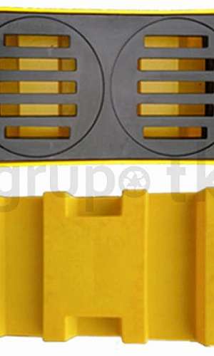 Palete de contenção para tambores Palete de contenção para tambores