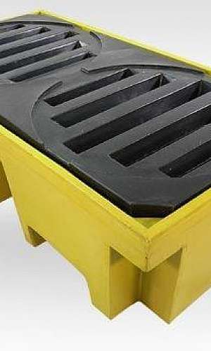 Pallet de contenção para IBC 2 tambores Pallet de contenção para IBC 2 tambores